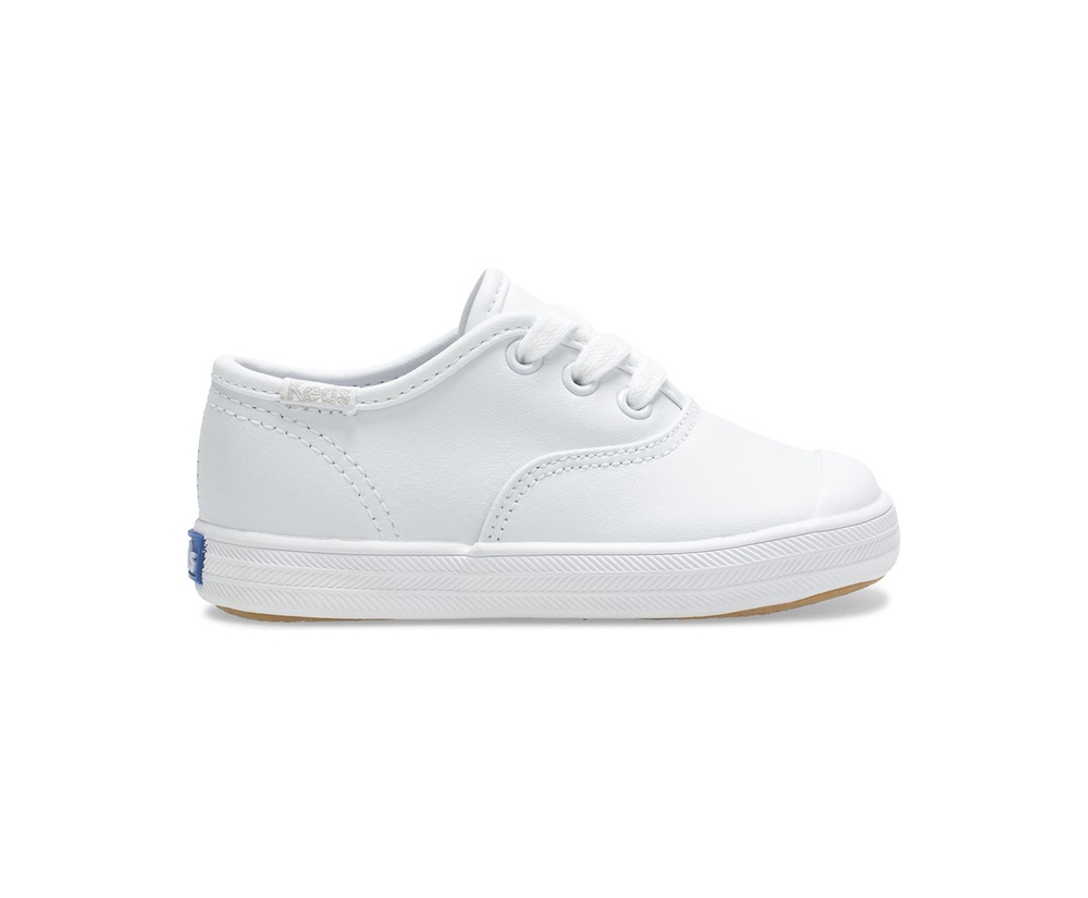 Basket Keds Enfant Blanche - Champion Toe Cap | LJR-92467463