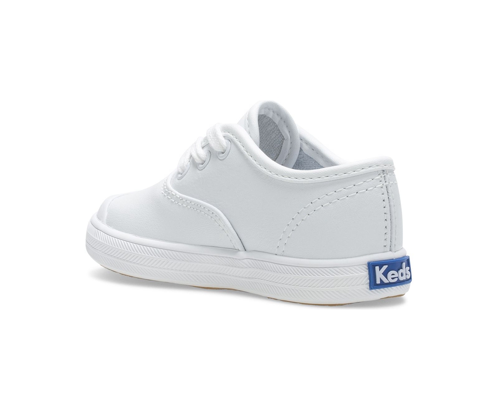 Basket Keds Enfant Blanche - Champion Toe Cap | LJR-92467463