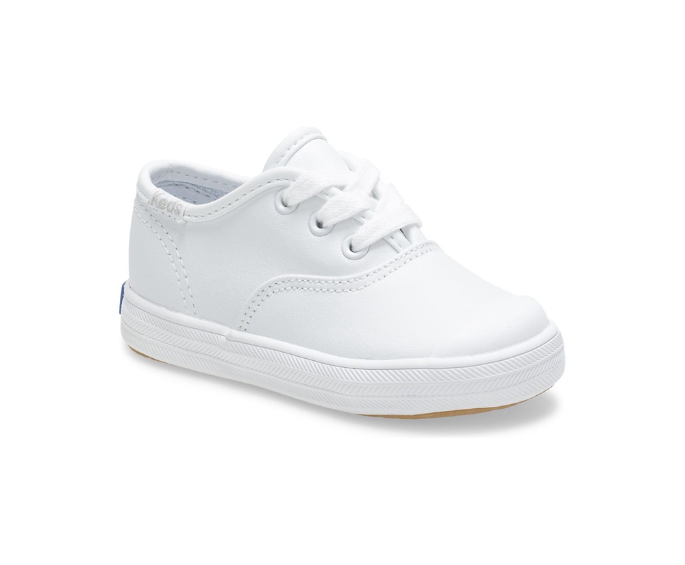 Basket Keds Enfant Blanche - Champion Toe Cap | LJR-92467463