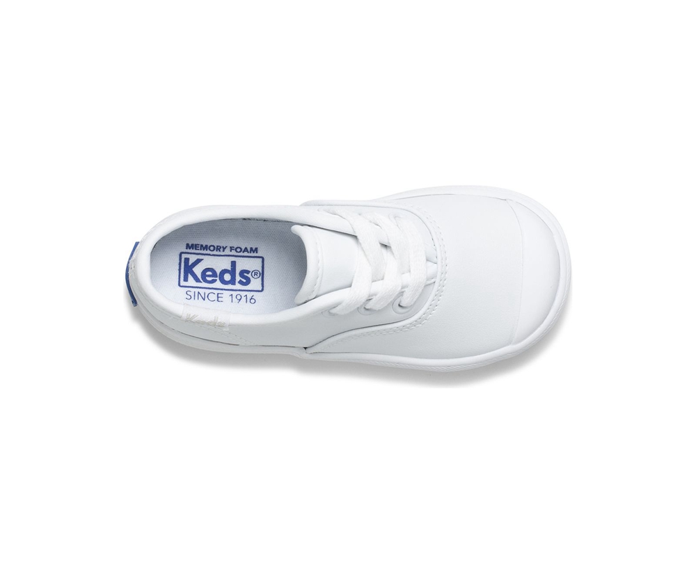 Basket Keds Enfant Blanche - Champion Toe Cap | LJR-92467463