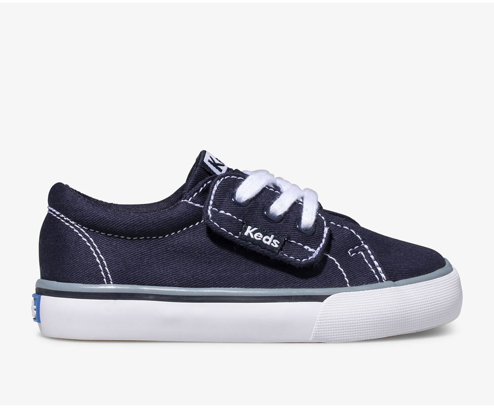 Basket Keds Enfant Bleu Marine - Jump Kick Jr. Toile | ILN-91274573