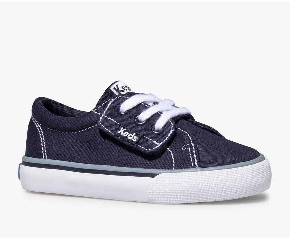 Basket Keds Enfant Bleu Marine - Jump Kick Jr. Toile | ILN-91274573