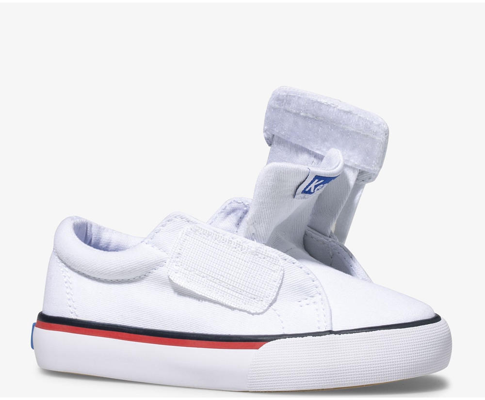 Basket Keds Enfant Blanche - Jump Kick Jr. Toile | TJR-69822006