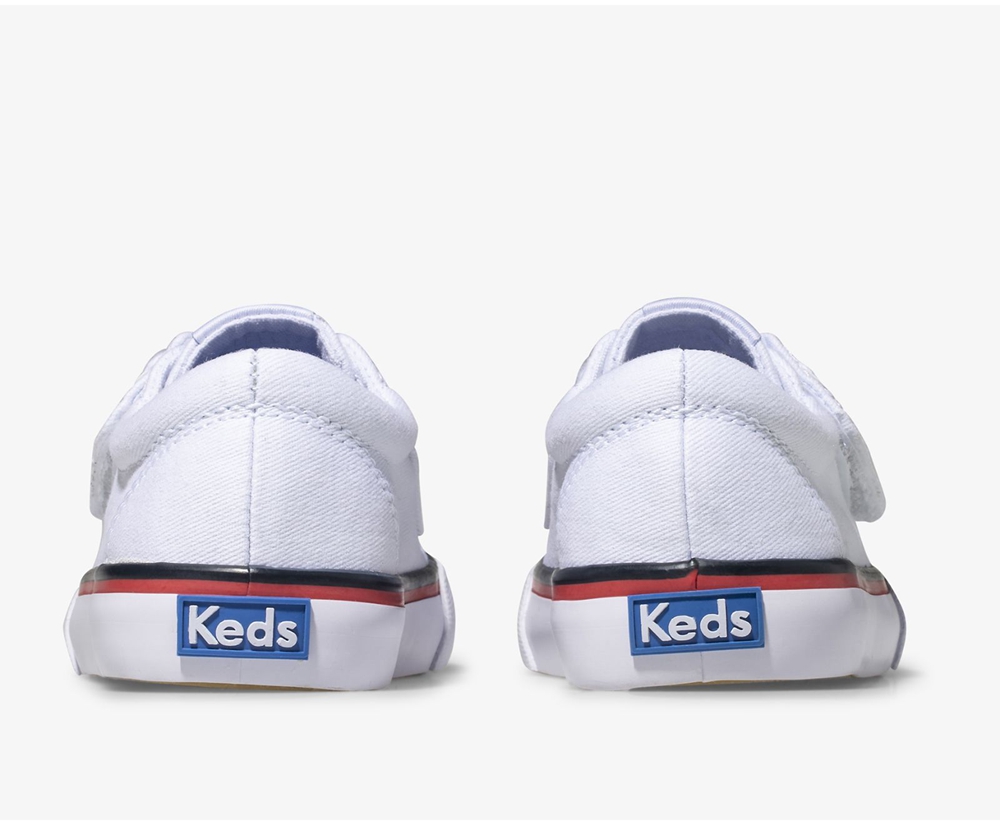 Basket Keds Enfant Blanche - Jump Kick Jr. Toile | TJR-69822006