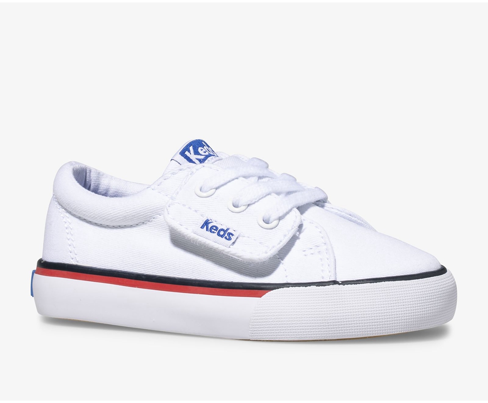 Basket Keds Enfant Blanche - Jump Kick Jr. Toile | TJR-69822006