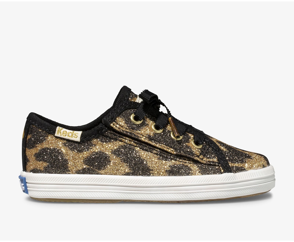 Basket Keds Enfant Leopard - Kate Spade New York Kickstart Jr. Glitter Leopard | ZVY-57988055