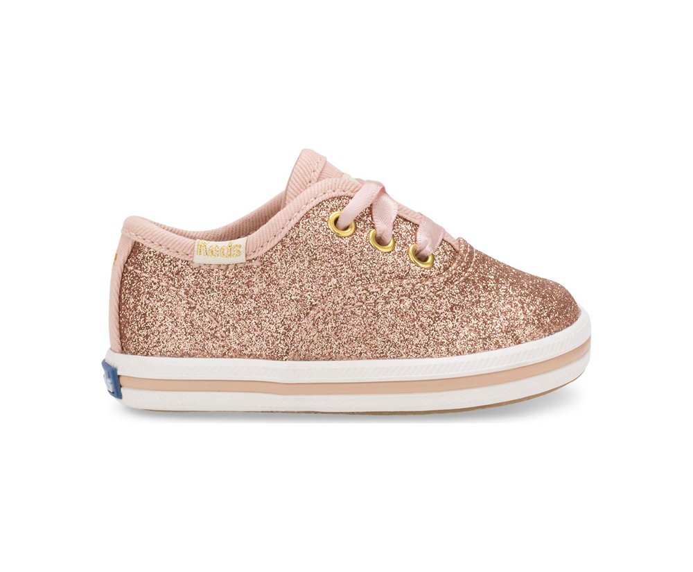 Basket Keds Enfant Rose Doré - Kate Spade New York Champion Glitter Crib | TCU-06692154