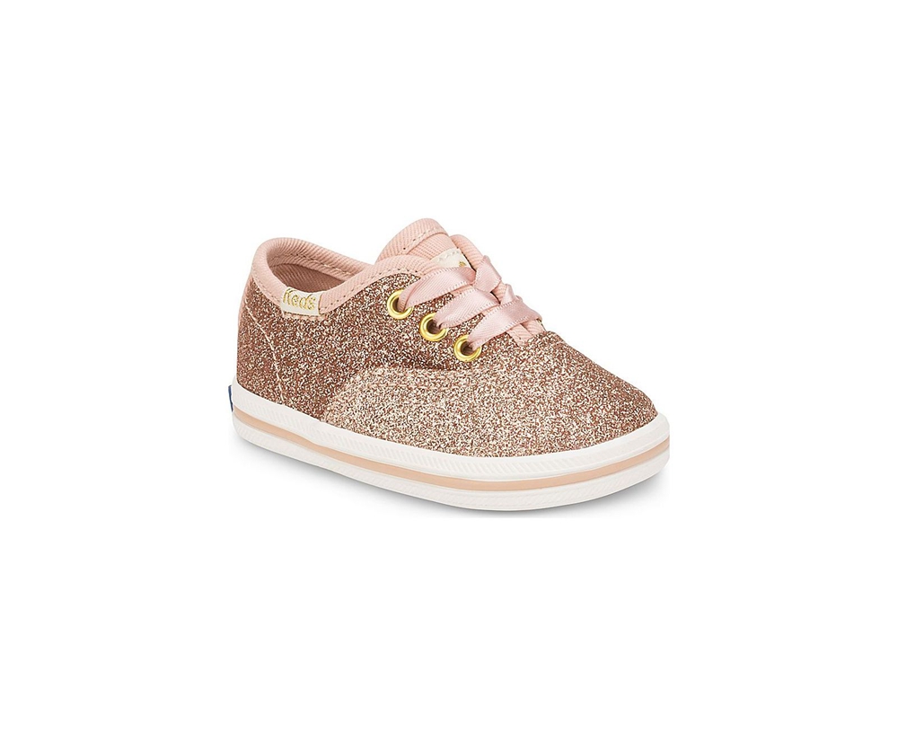 Basket Keds Enfant Rose Doré - Kate Spade New York Champion Glitter Crib | TCU-06692154