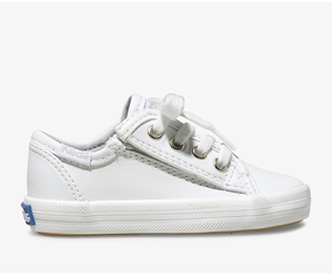 Basket Keds Enfant Blanche - Kickstart Jr. Cuir | CMV-14774506