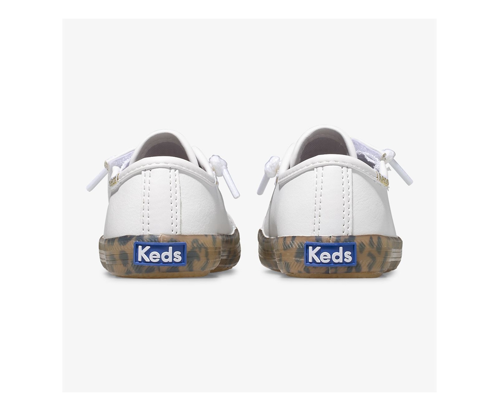 Basket Keds Enfant Blanche - Kickstart Leopard Foxing Jr. | GPG-58141833