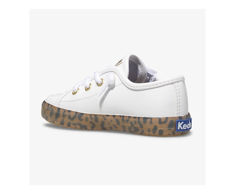 Basket Keds Enfant Blanche - Kickstart Leopard Foxing Jr. | GPG-58141833