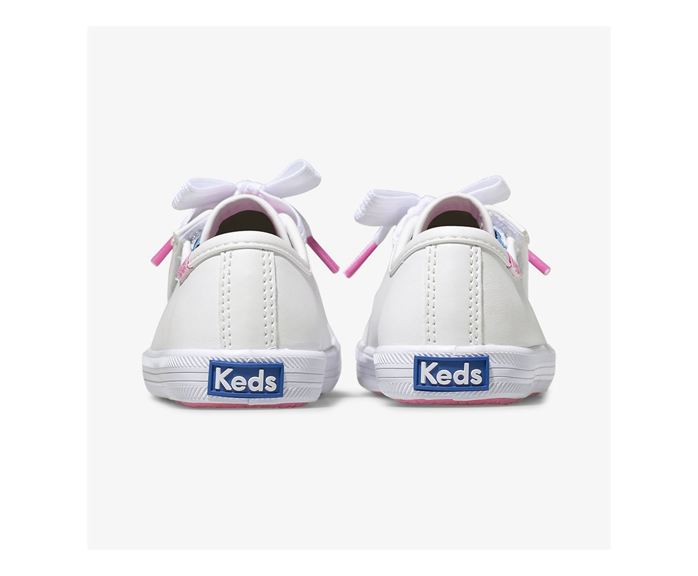 Basket Keds Enfant Blanche - Kickstart Multi-Color Eyelets Jr. | AFN-13830465