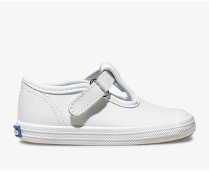 Slip Ons Keds Enfant Blanche - Champion Toe Cap T-Strap | ILC-59081647