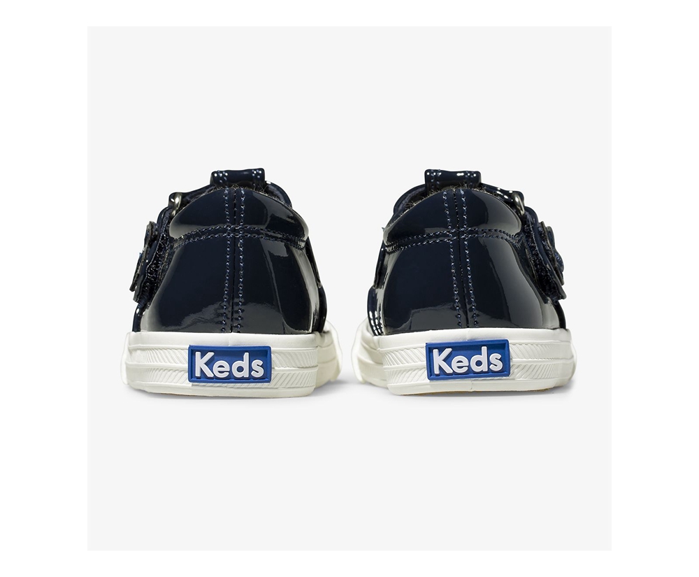 Slip Ons Keds Enfant Bleu Marine - Daphne Patent | HYQ-03235298