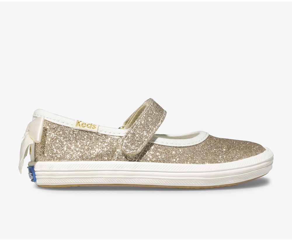 Slip Ons Keds Enfant Doré - Kate Spade New York Sloane Mj Glitter | LVW-09623707