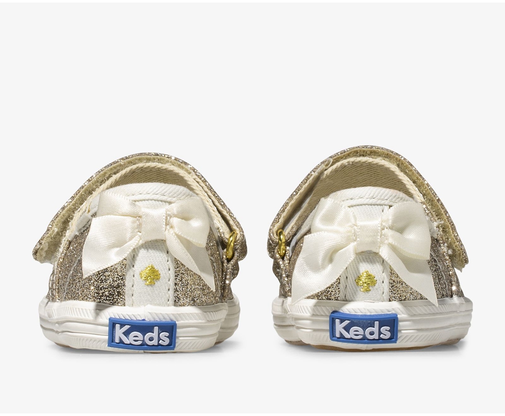 Slip Ons Keds Enfant Doré - Kate Spade New York Sloane Mj Glitter Crib | TLV-19594073