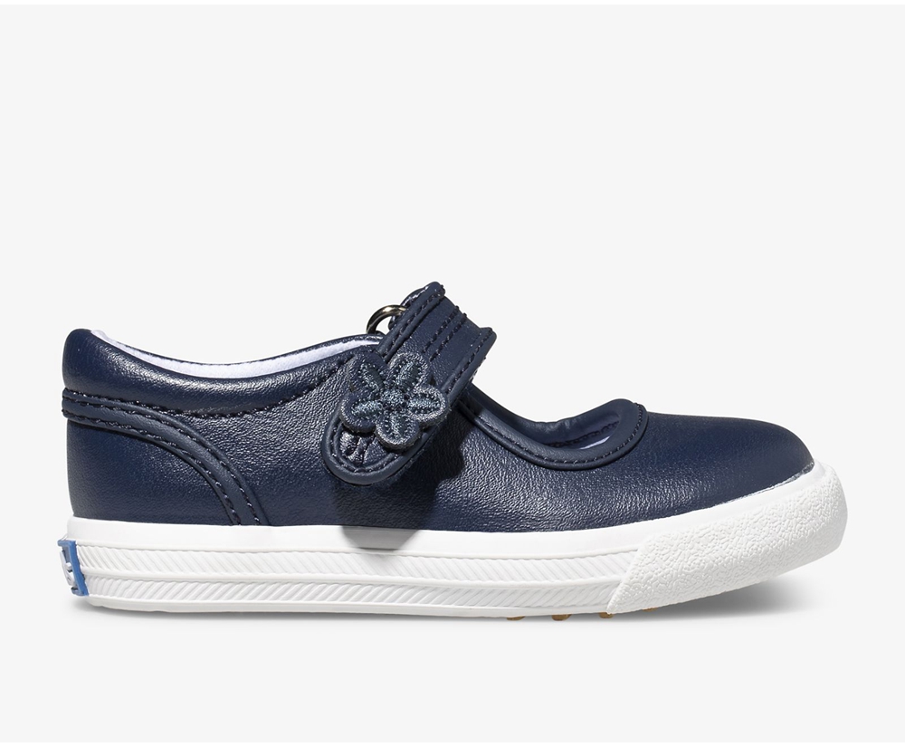 Slip Ons Keds Enfant Bleu Marine - Ella Mary Jane | PNL-02093606