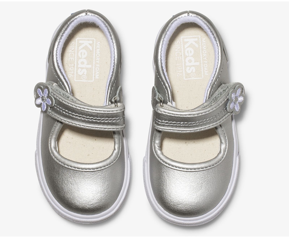 Slip Ons Keds Enfant Argent - Ella Mary Jane | PGZ-86600360