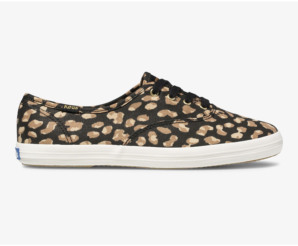 Basket Keds Femme Noir/Leopard - Champion Animal | LQM-47766127