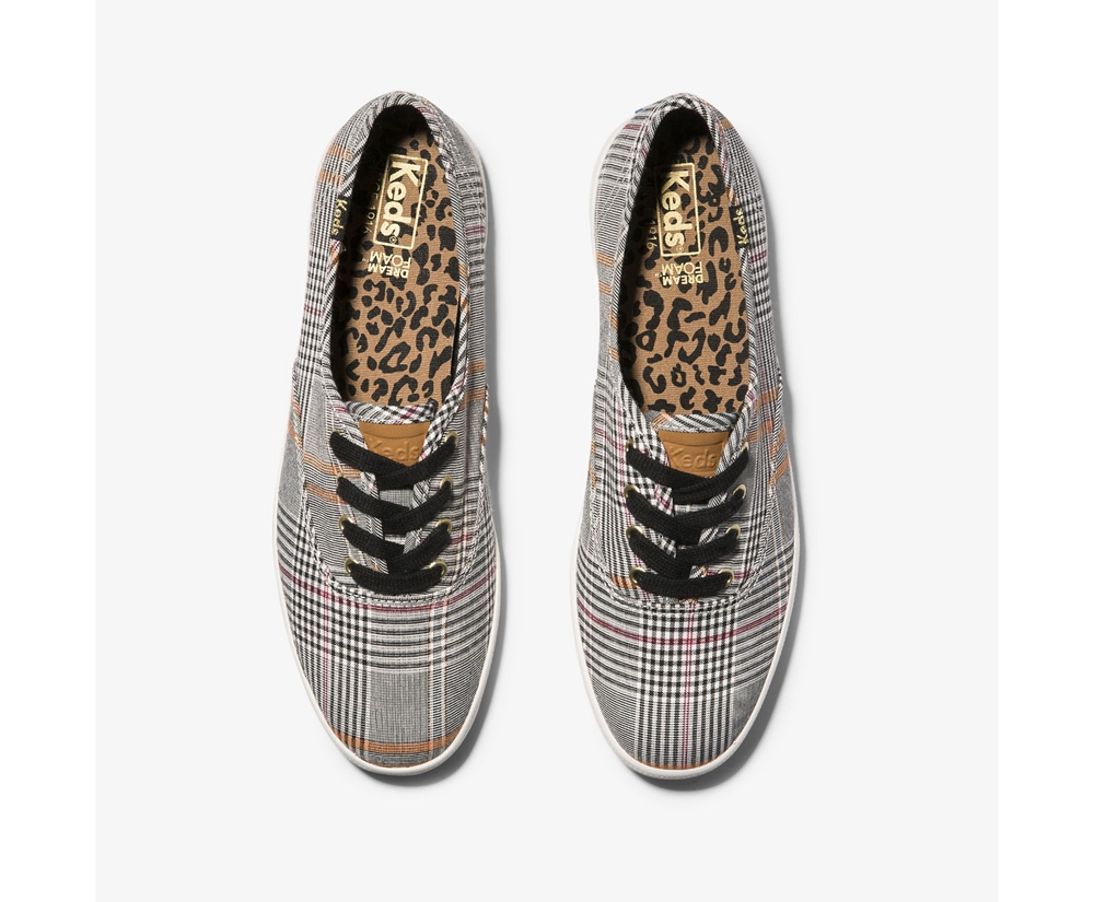 Basket Keds Femme Noir/Multicolore - Champion Plaid | AUD-28432433