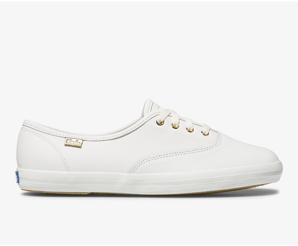 Basket Keds Femme Blanche - Champion Luxe Cuir | DGF-85400899