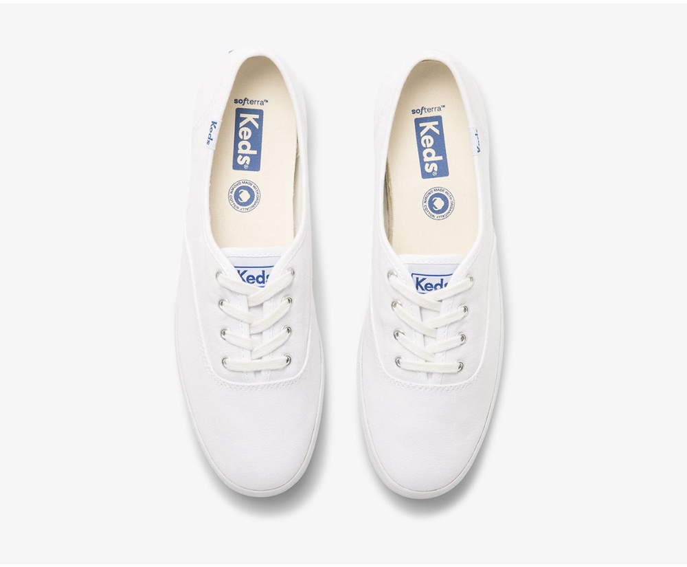 Basket Keds Femme Blanche - Champion Organic Cotton Toile | SPX-33552710