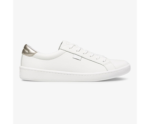 Basket Keds Femme Blanche - Ace Cuir | UJT-46587972