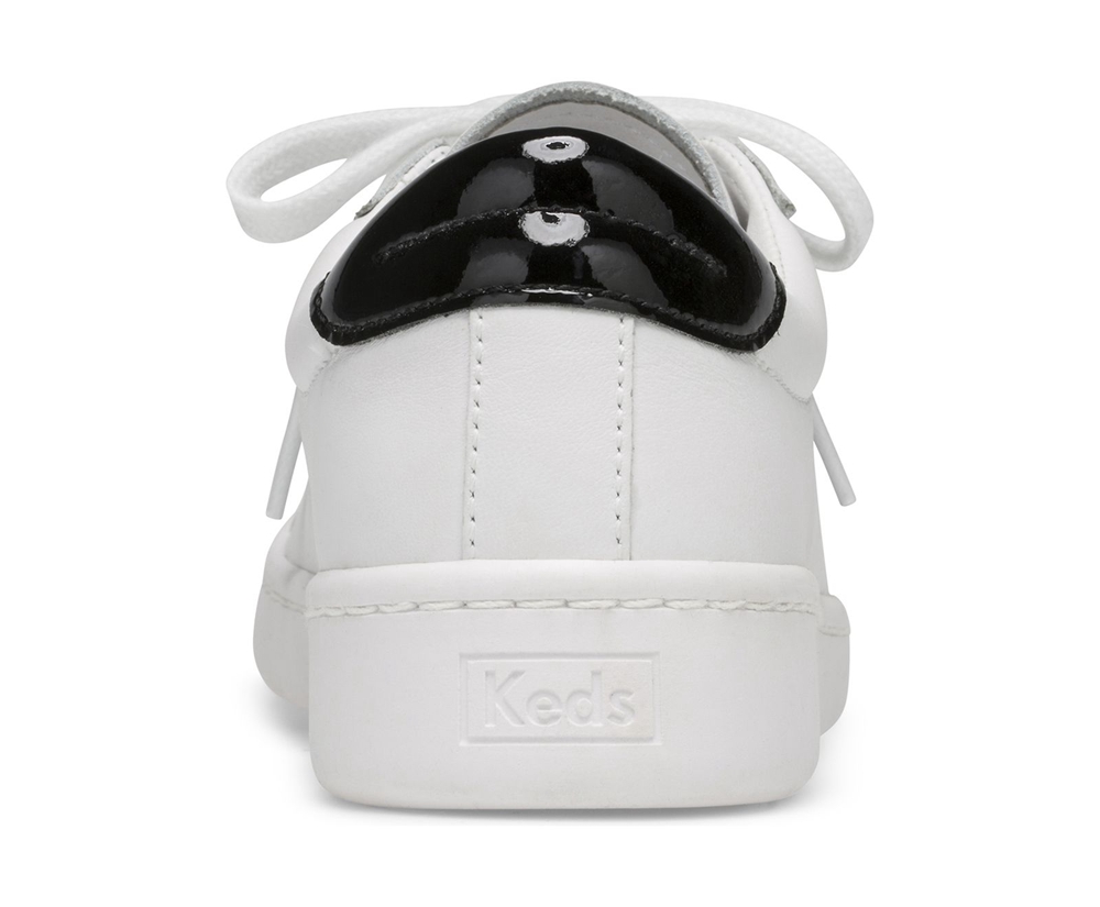 Basket Keds Femme Blanche - Ace Cuir | VZR-51384826