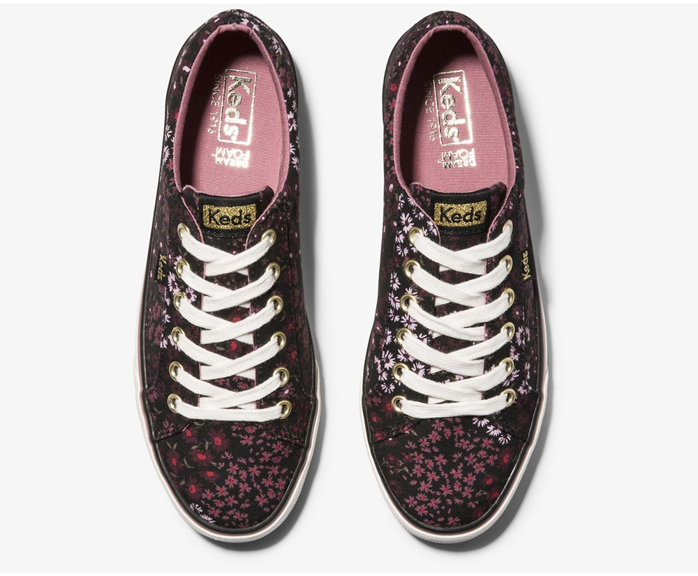 Basket Keds Femme Noir - Jump Kick Floral | OGI-30193249