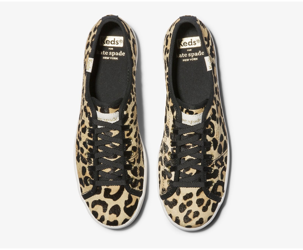 Basket Keds Femme Leopard - Kate Spade New York Kickstart Calf Hair | LHL-35458588