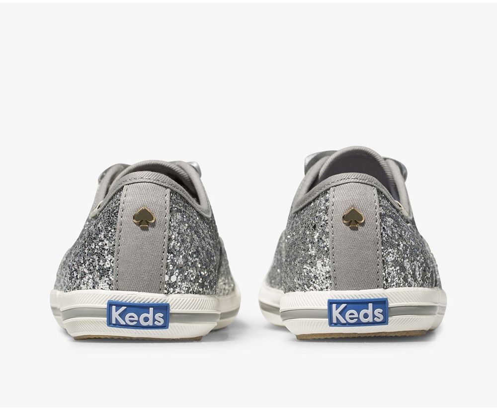 Basket Keds Femme Argent - Kate Spade New York Champion Glitter | UST-57272122