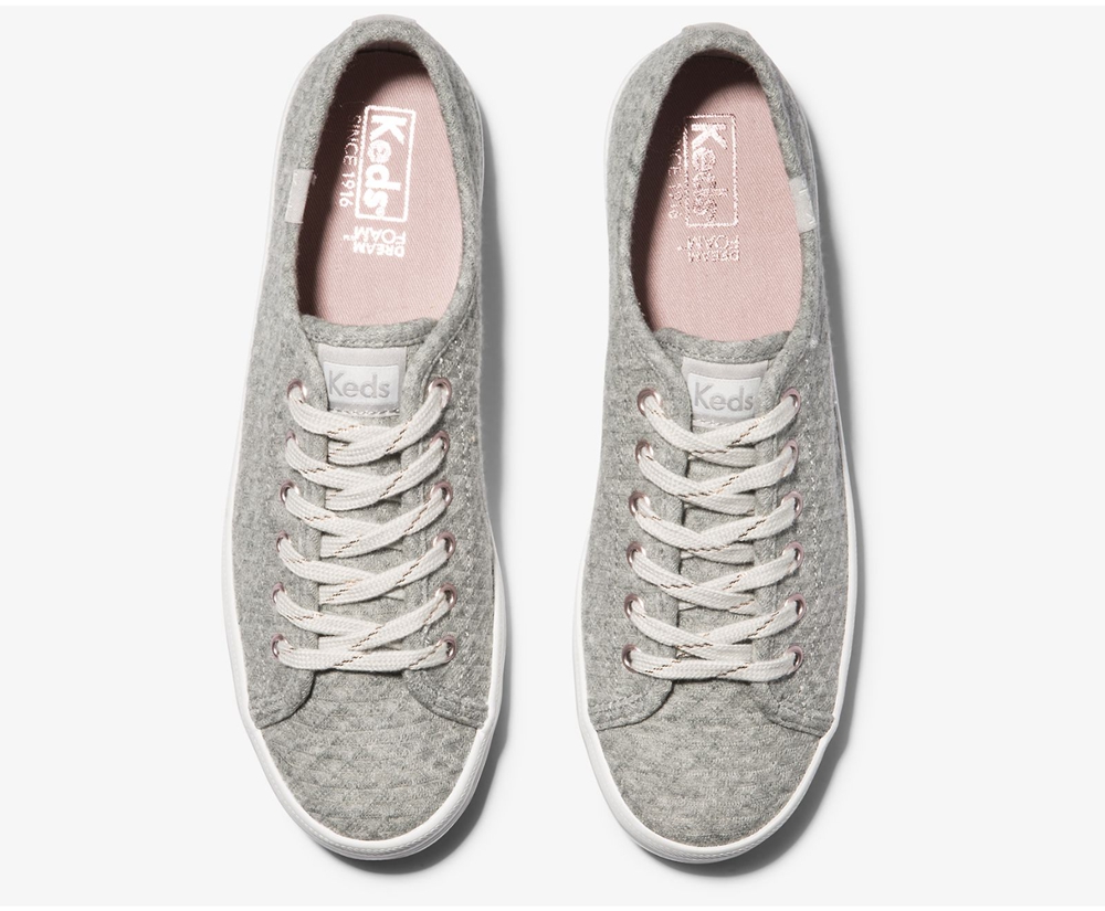 Basket Keds Femme Grise - Kickstart Triangle Jersey | HJW-06664087