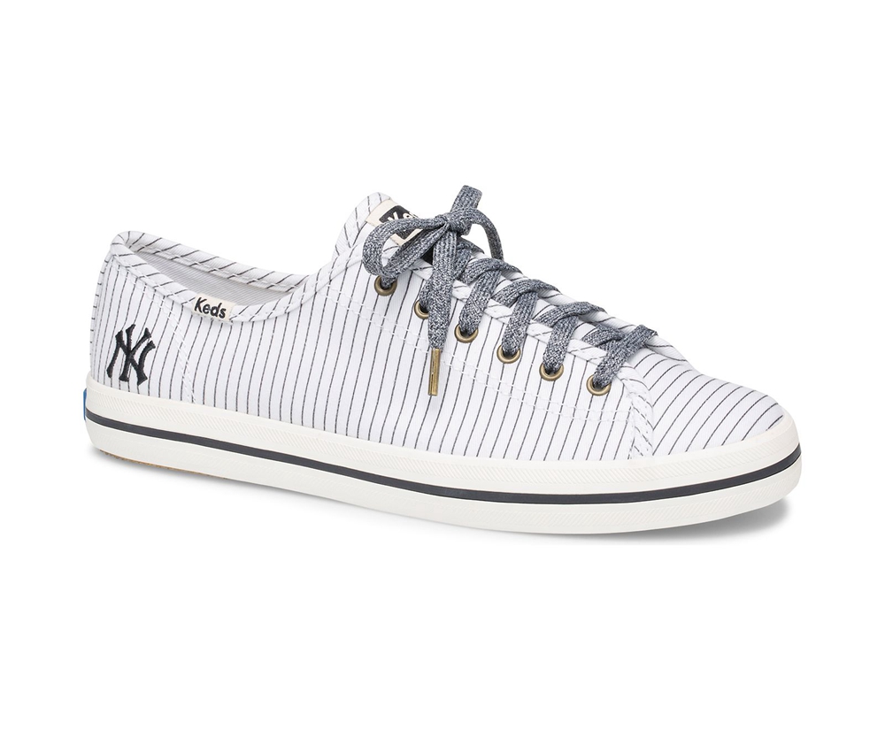 Basket Keds Femme Blanche - Kickstart Mlb? | ULF-34521091