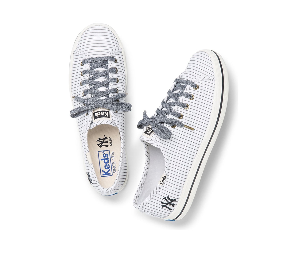 Basket Keds Femme Blanche - Kickstart Mlb? | ULF-34521091