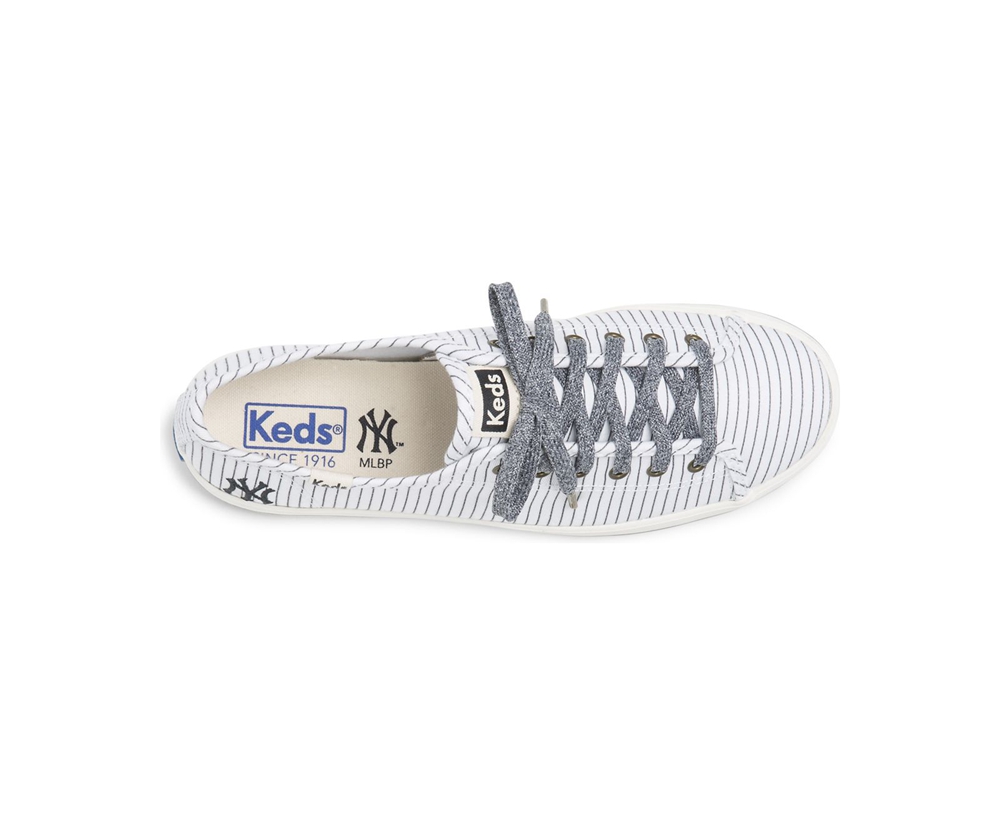 Basket Keds Femme Blanche - Kickstart Mlb? | ULF-34521091