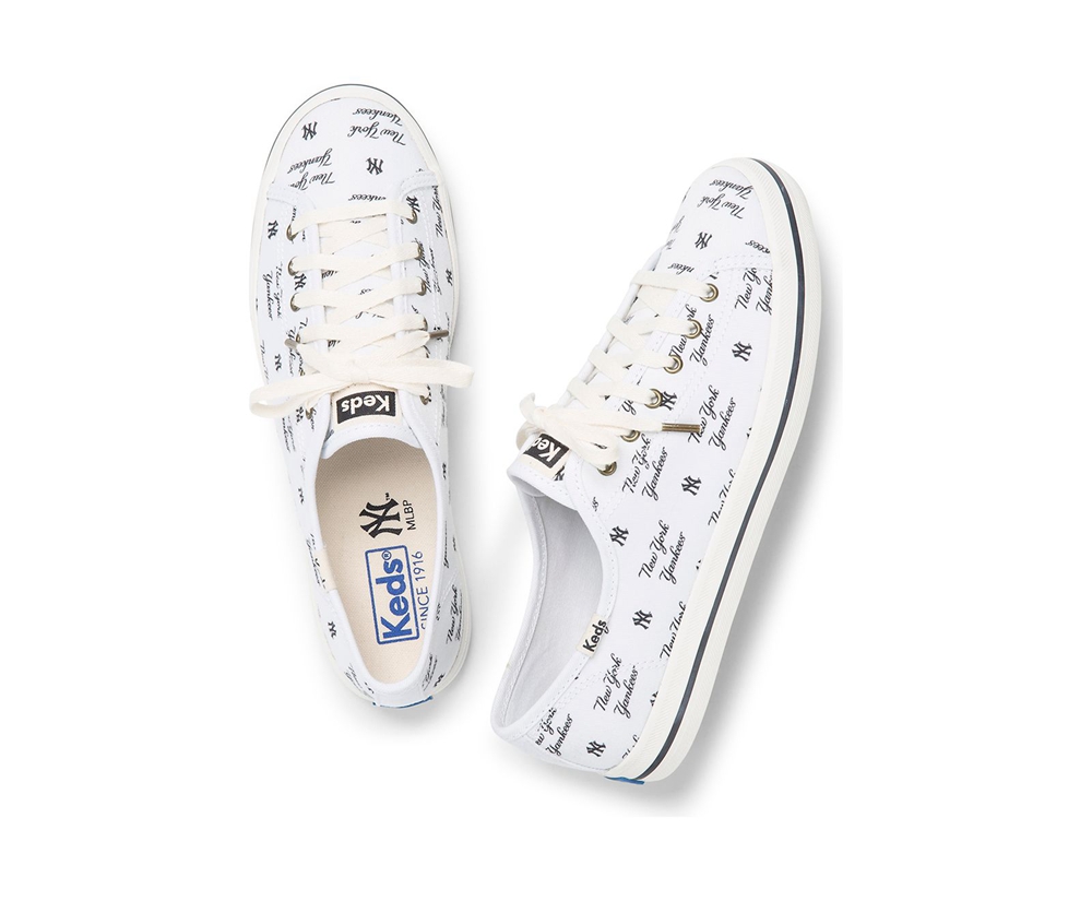 Basket Keds Femme Blanche - Kickstart Mlb? | EDW-47322202