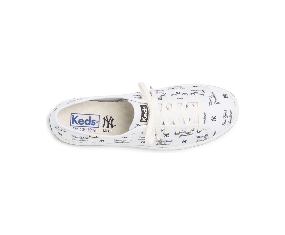 Basket Keds Femme Blanche - Kickstart Mlb? | EDW-47322202