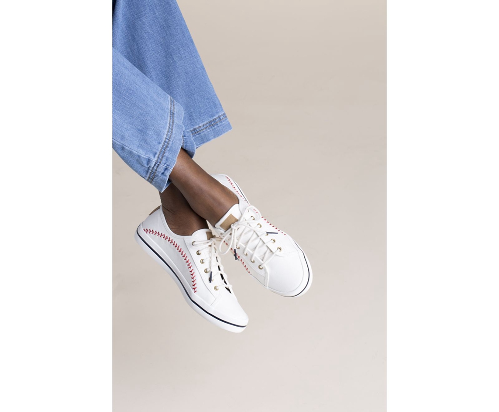 Basket Keds Femme Blanche - Kickstart Pennant | TYP-80311842