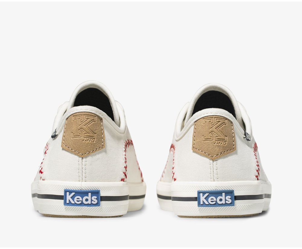 Basket Keds Femme Blanche - Kickstart Pennant | TYP-80311842