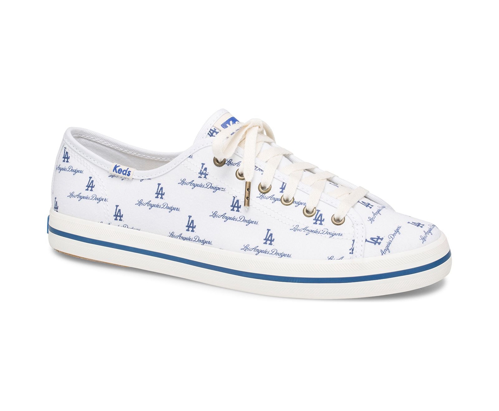 Basket Keds Femme Blanche/Bleu - Kickstart Mlb? | MYP-57925336