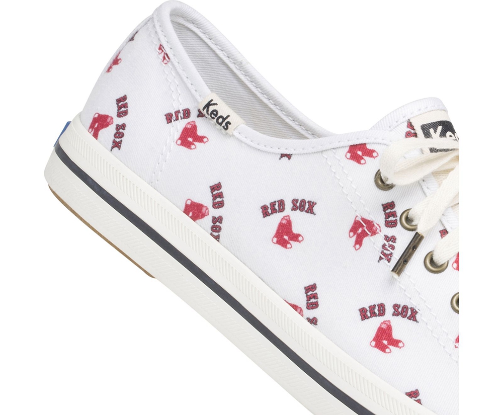 Basket Keds Femme Blanche/Rouge - Kickstart Mlb? | YYC-06163366