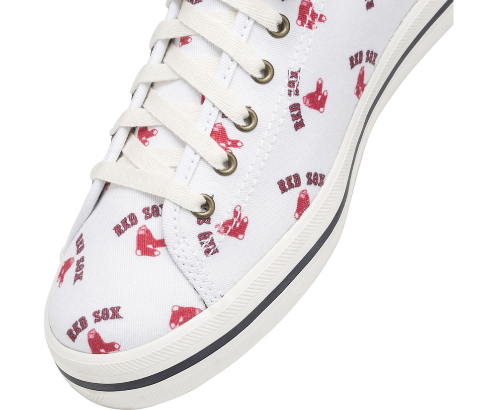 Basket Keds Femme Blanche/Rouge - Kickstart Mlb? | YYC-06163366