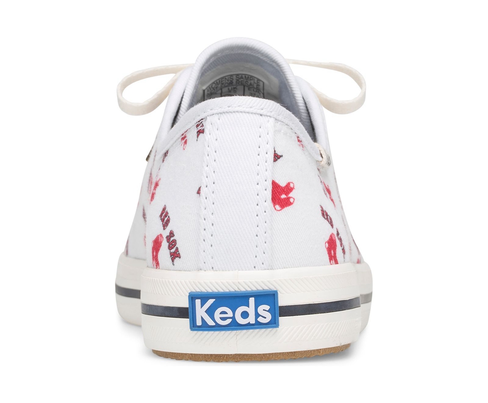 Basket Keds Femme Blanche/Rouge - Kickstart Mlb? | YYC-06163366