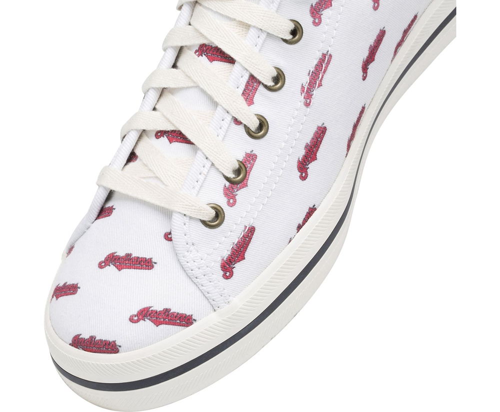 Basket Keds Femme Blanche/Rouge - Kickstart Mlb? | FHQ-16765493