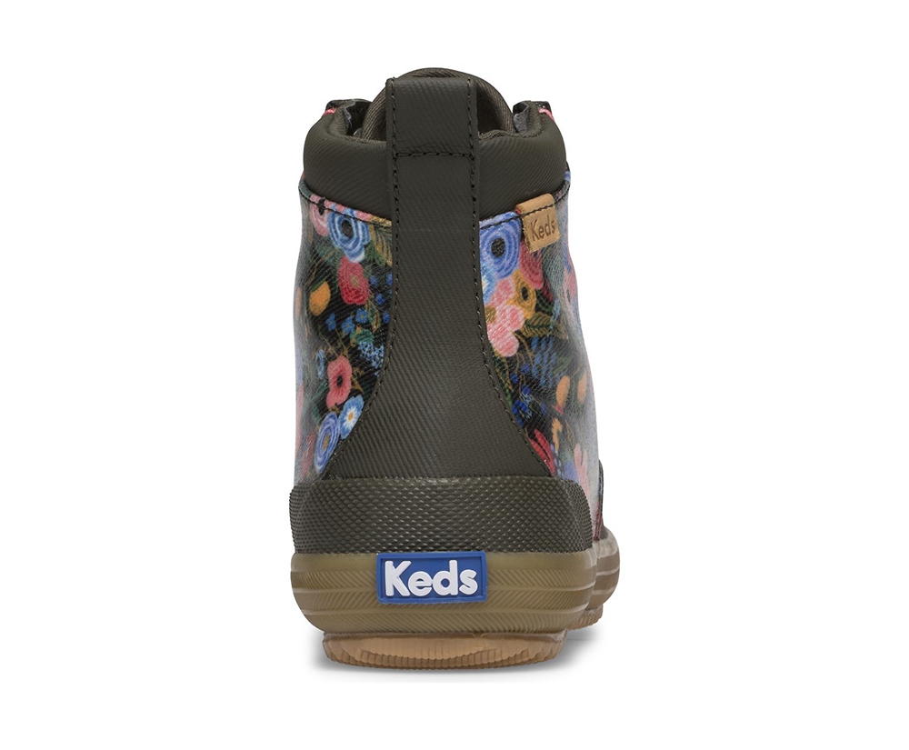 Basket Keds Femme Vert - Rifle Paper Co. Scout Water-Resistant Boot Garden Party | XLT-76194331