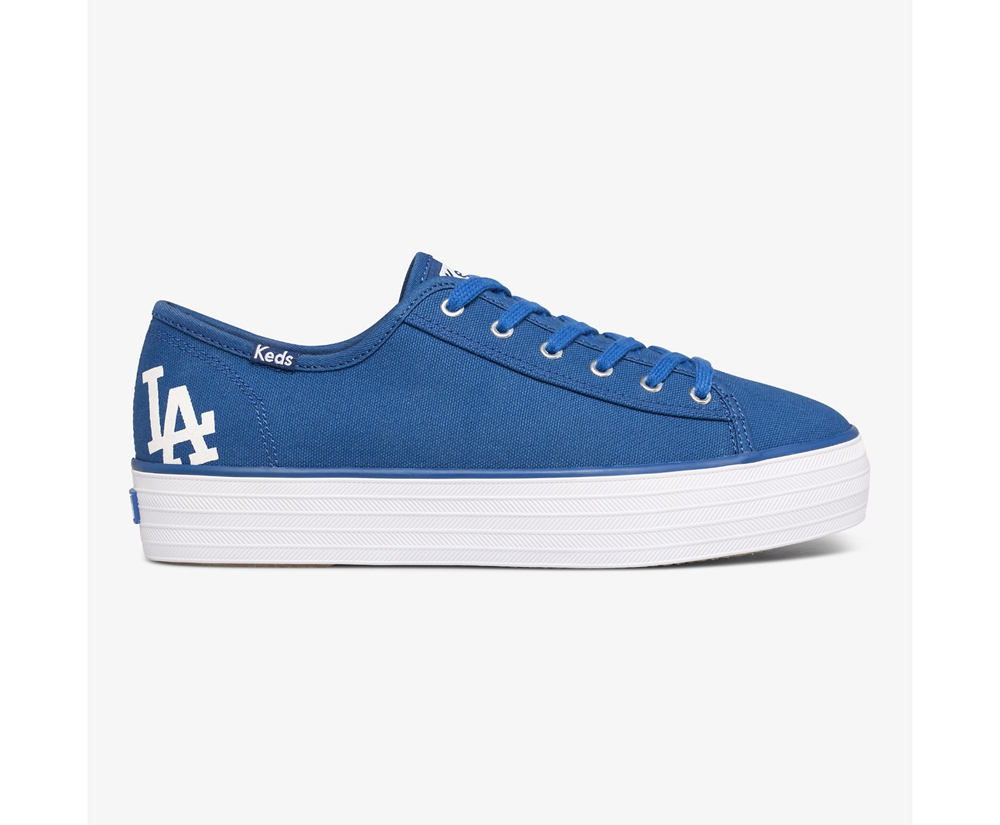 Basket Keds Femme Bleu - Triple Kick Mlb? | RBI-31421588