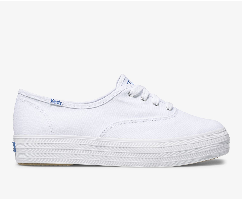 Basket Keds Femme Blanche - Triple Kick | ATN-45289287