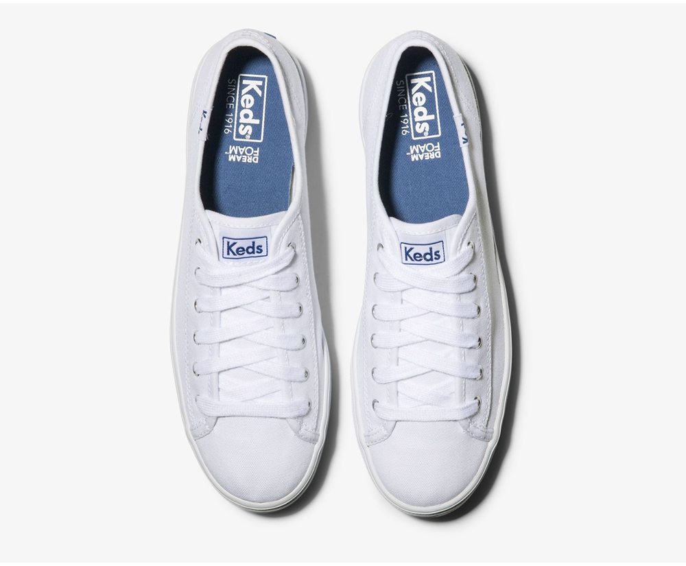 Basket Keds Femme Blanche - Triple Kick | LQT-02240491