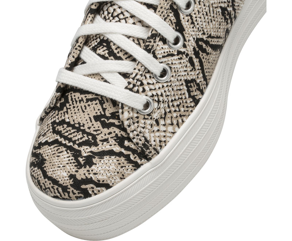 Basket Keds Femme Blanche/Noir - Triple Kick Snake | QHI-69579067