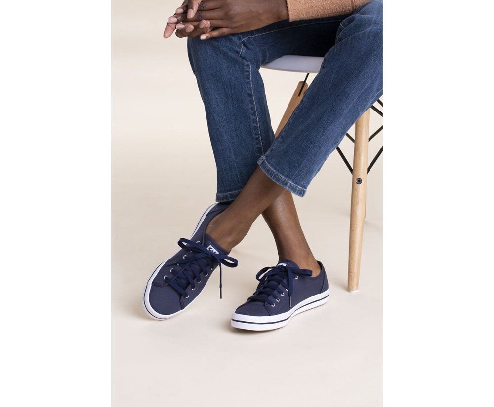 Basket Keds Femme Bleu Marine - Washable Kickstart | YLT-34101661